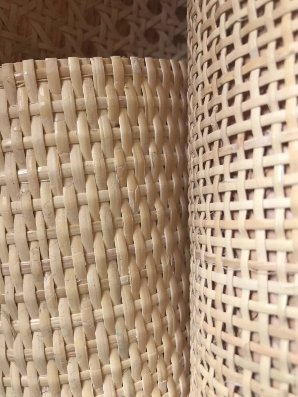 Medium Closed Cane Webbing Natural Color Cane Webbing Closed Rattan Mesh Roll Best Price For Wholesale