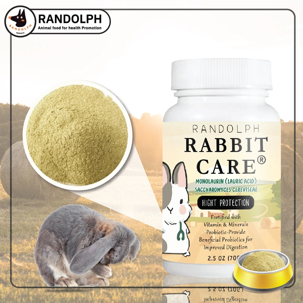 
Randolph Rabbit Care Lauric Acid Recovery Formula help to Treat for Kitten Rabbit and Small Animals Pet Product from Thailand 