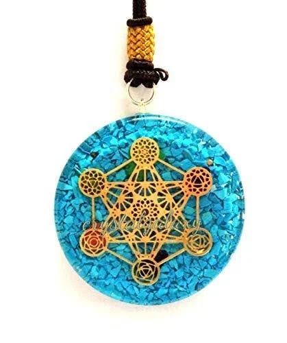 Подвеска из голубой бирюзы Метатрон ОРГОН