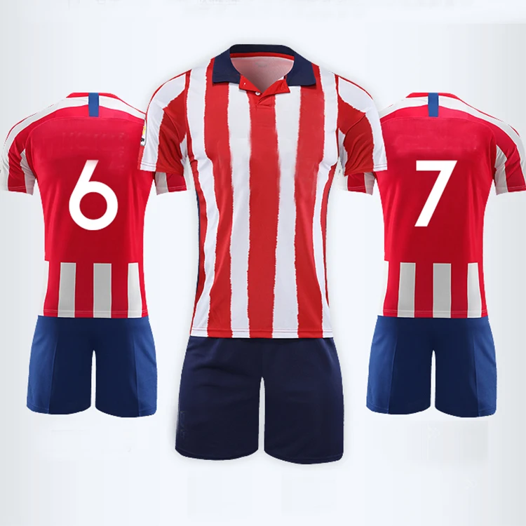 2021 new design team custom printed soccer jersey uniform set custom sports t-shirt and shorts football jersey soccer wear