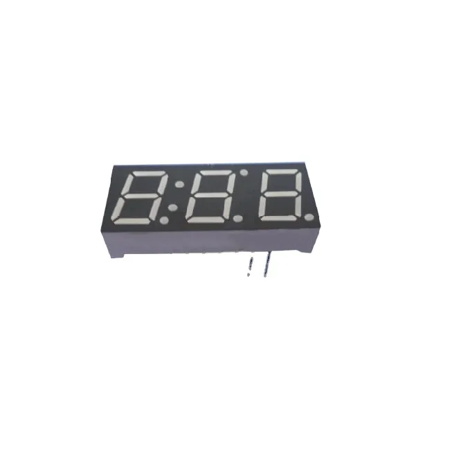 custom 0.39 inch three-digit 3 digit 7 segment Orange led digital through hole number display
