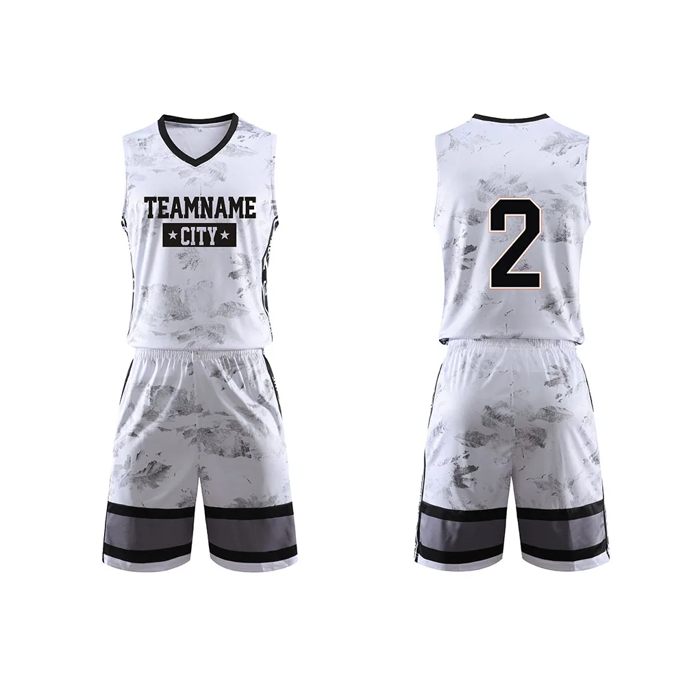 Breathable women Basketball Uniform Set Custom Team Fashion Cheerleading Two Piece Sublimation Basketball uniform