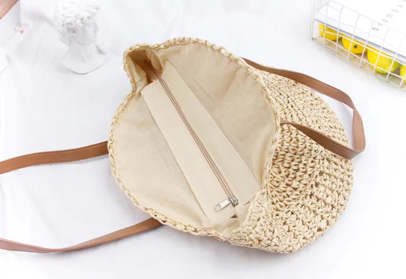 Hot Sale Summer Beach Bag Vacation Garden Woven Hand Bag Fashion Straw Women Bags