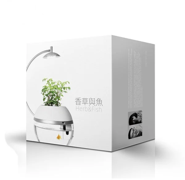 Herb & Fish X Connect Premium gift fish tank and herb symbiosis