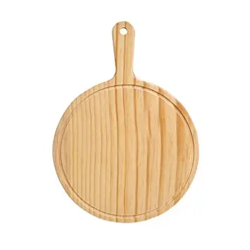 Traditional Luxury Natural Wooden Pizza Peel Set For Home Made Pizza Bread Baking Size 12 Inch Pizza Premium Quality