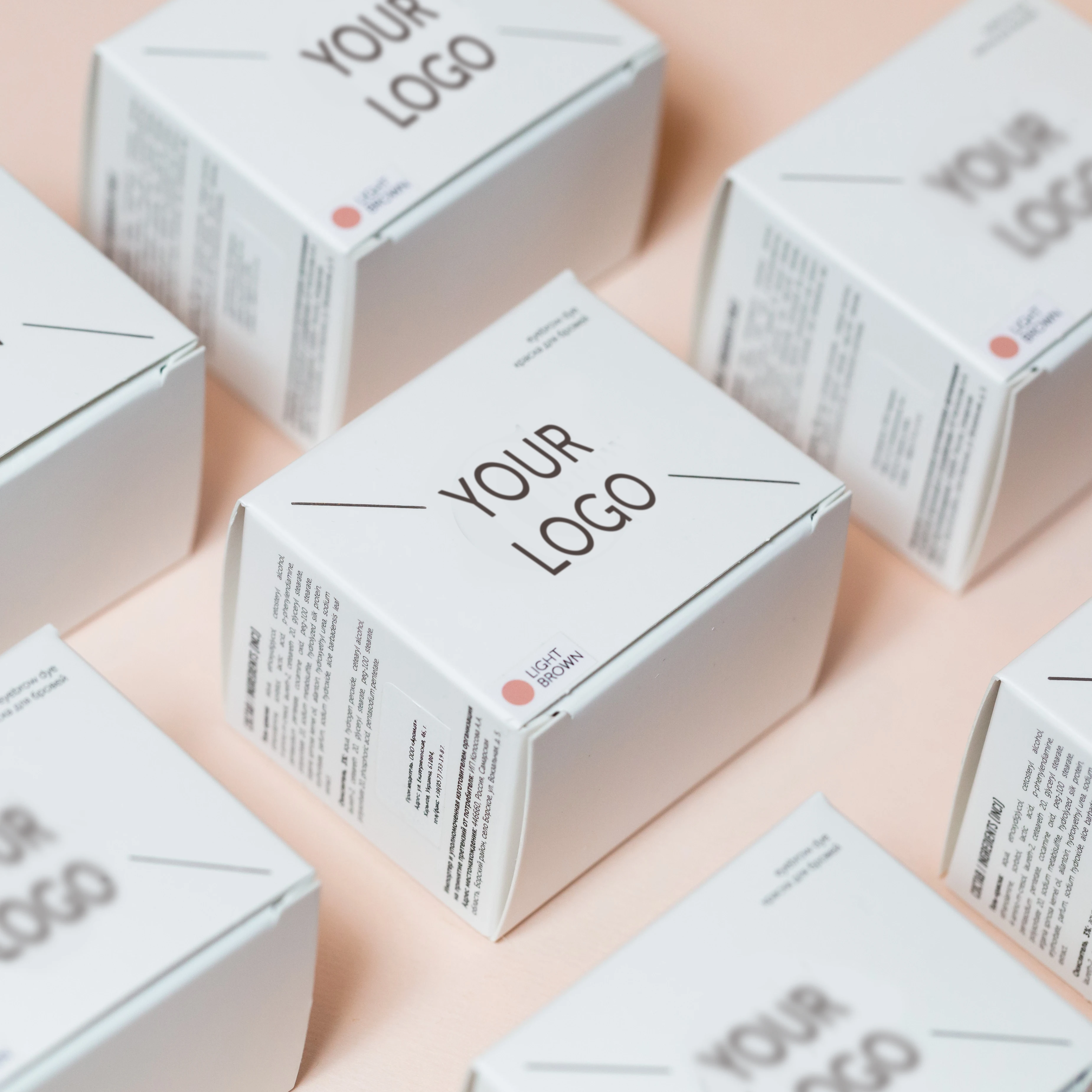 Eyebrow Dye Sachets Own Brand OEM ODM Private Label Henna Tinting Kit Set Coloring Henna Makeup Cosmetics Brow Lashes Soap Gel