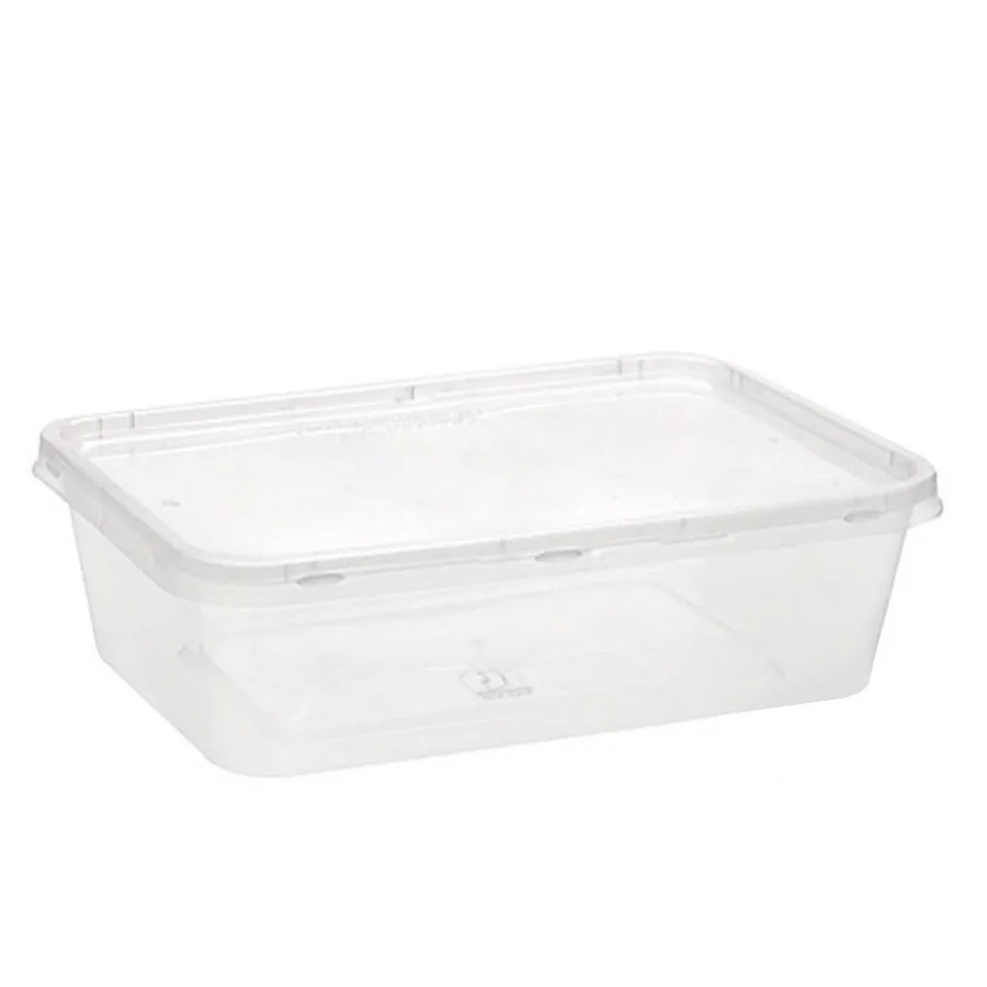  Прозрачный пластиковый пищевой контейнер на вынос по низкой цене для оптовой продажи-B0249