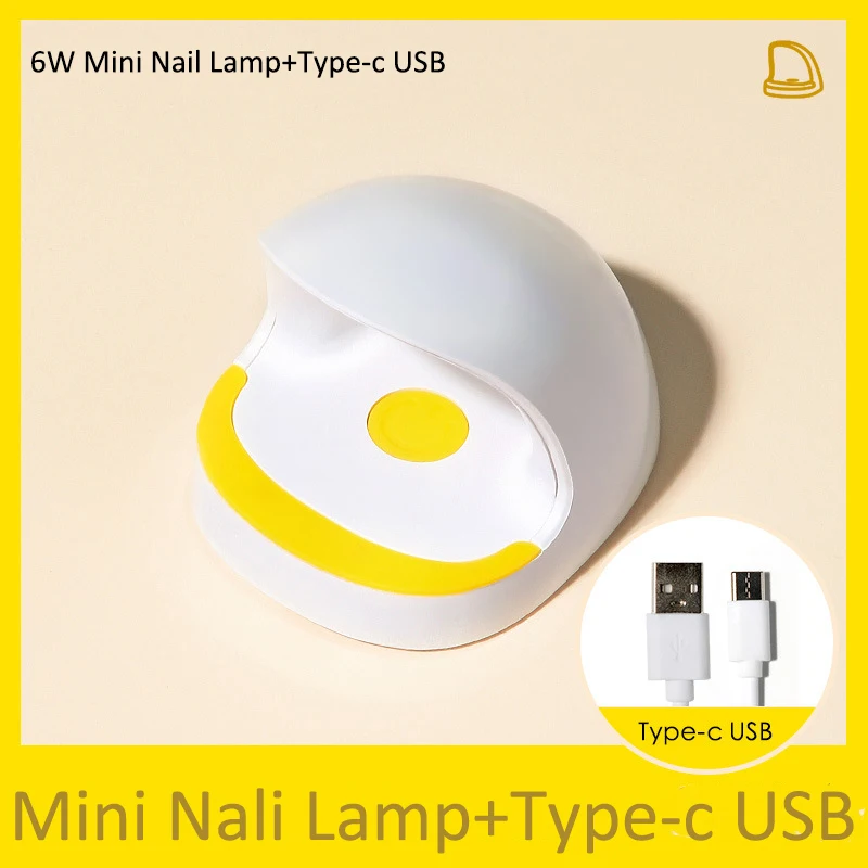 Wholesale 2022 Mini UV LED Nail Lamp 6w Portable 3 Timing USB UV Light for Nails Nail Lamp