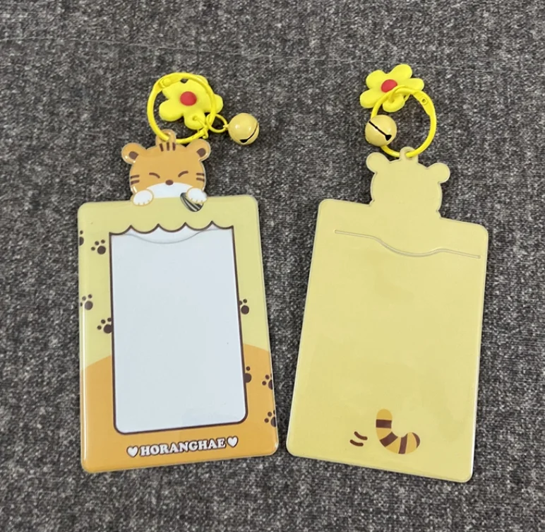 Fashion Korea Plush Fur Soft Minky Fabric Card Holder Photo Transparent Case Cover Custom Design Kpop Stars Photos Card Holder