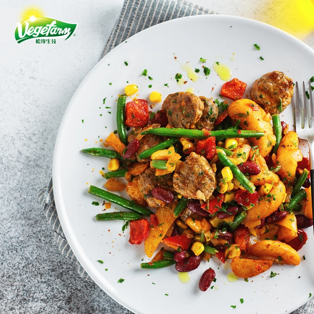 Tasty Plant Based Meat Taiwan Food Vegan Beef Chunk