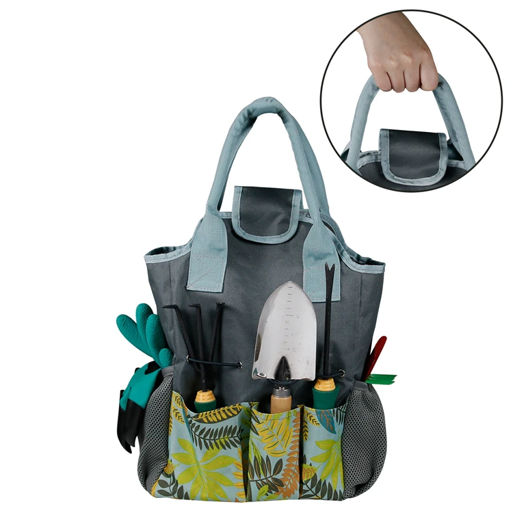 Hot Sale Durable 600D Oxford Cloth Large Capacity Comfortable Handle Multiple Pockets Garden Tool bag (1700006753545)