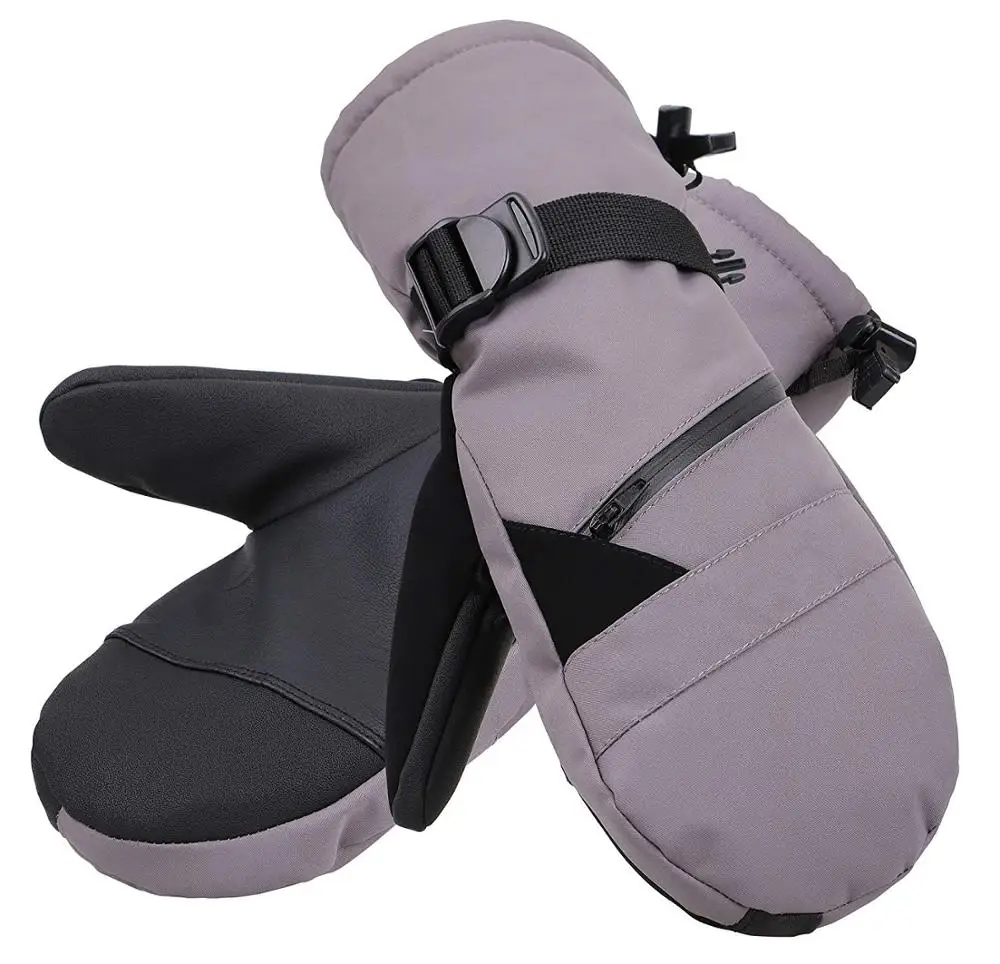 Оригинальные Водонепроницаемые перчатки с молнией манжеты лыжные варежки для сноуборда