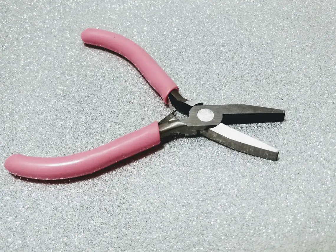 hair extension pink pliers kit with 50 micro link beads 2 pink