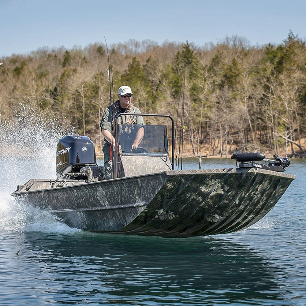 20Ft Flat Bottom Thick High Quality Aluminum Fishing And Hunting Center Console Jon Boat