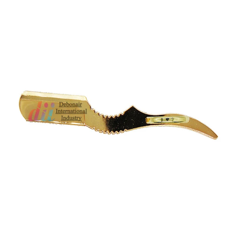 Barber Razor Stainless Steel Golden Color Barber Shaving Razor Straight Beauty Salon Equipments Barbershop tools