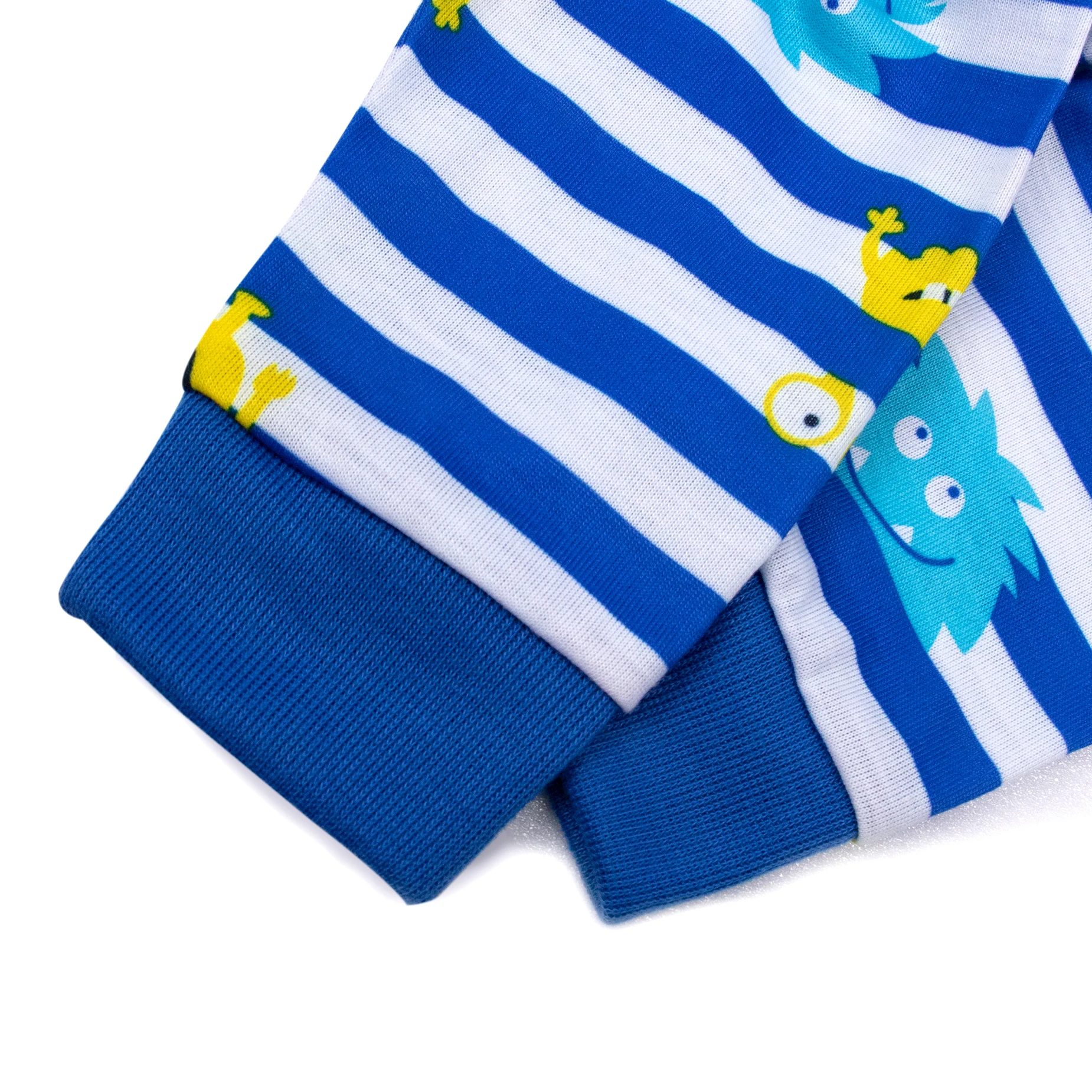 blue boy stripe baby romper custom OEM unisex jumpsuit onesie custom clothes polyester kids pajamas one piece spring fall summer