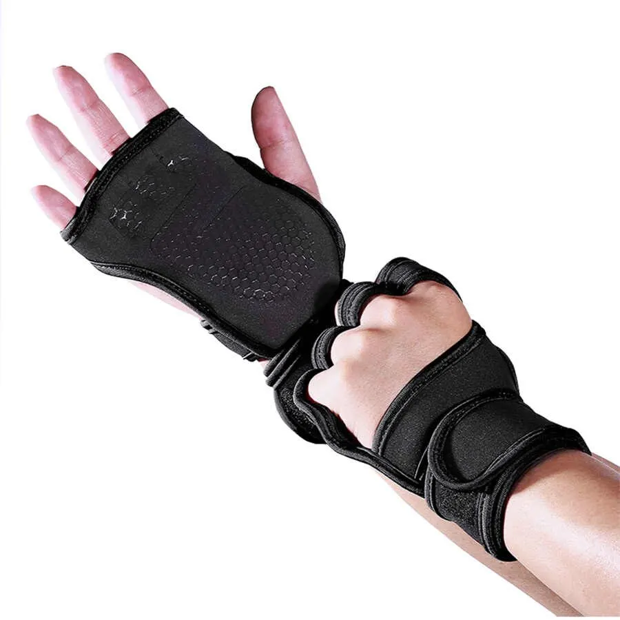 Перчатки с закрытыми пальцами для тяжелой атлетики