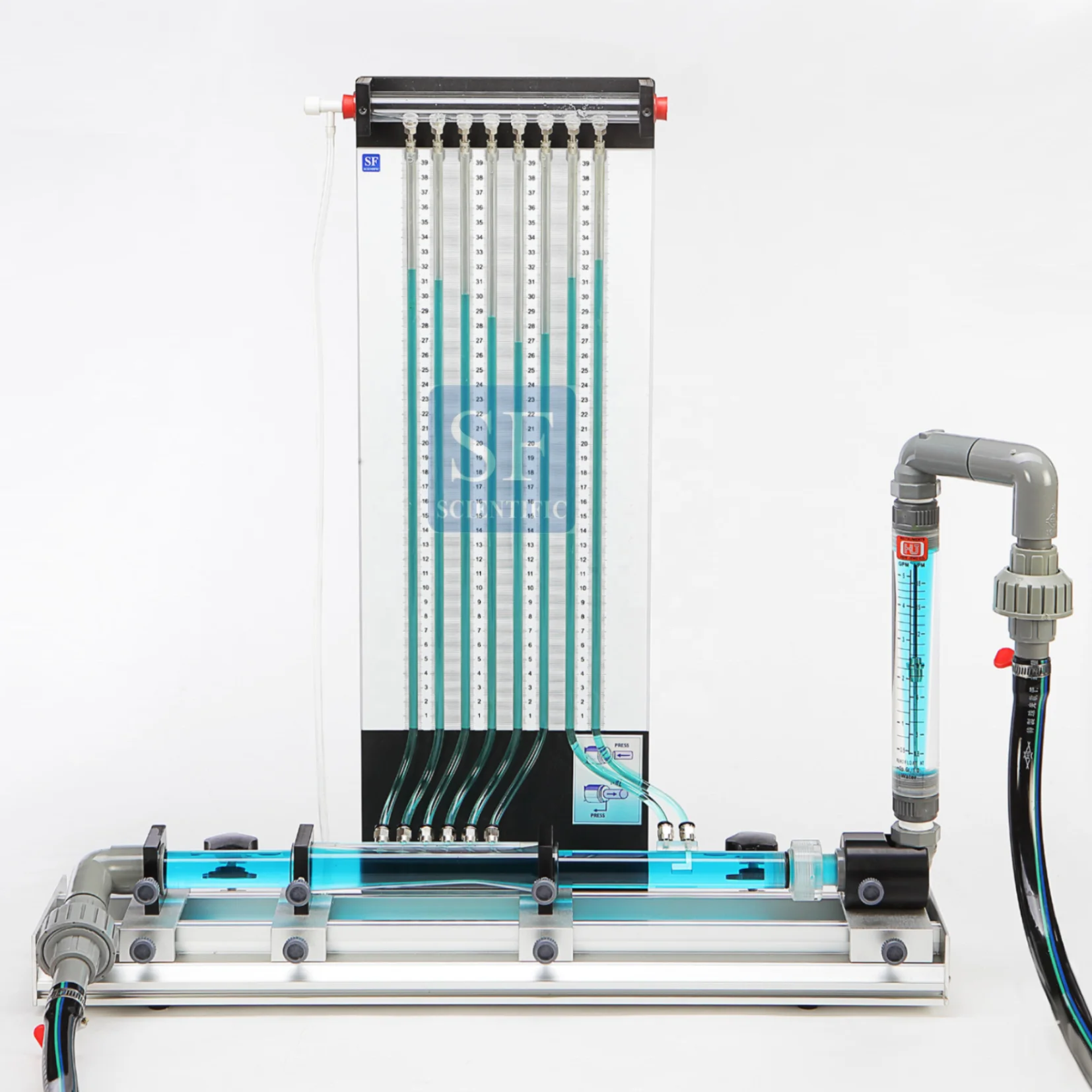 (Тайвань) теорема Бернулли и трубчатый эксперимент Вентури (физико-Жидкая механика)