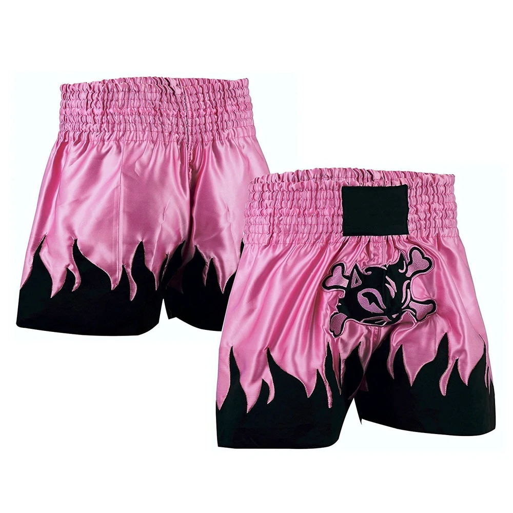 High quality boxing mma fight custom print muay thai satin shorts | Muay Thai Summer Mesh Breathable Boxing Sport Shorts