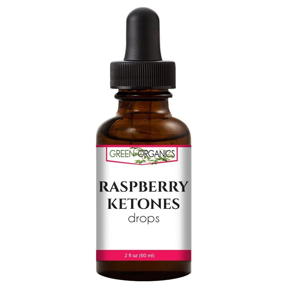 Зеленые органические Малиновые кетоны жидкая формула для снижения веса (250 мг ежедневно, 2 жидких унции) добавки для снижения веса