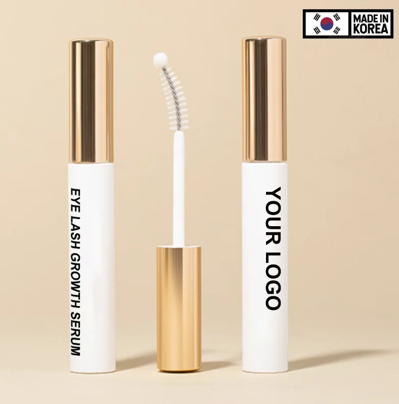 Korean Eyelash and Eyebrow Growth Serum Natural peptides eyelash and brow Enhancer for long and thicker brows