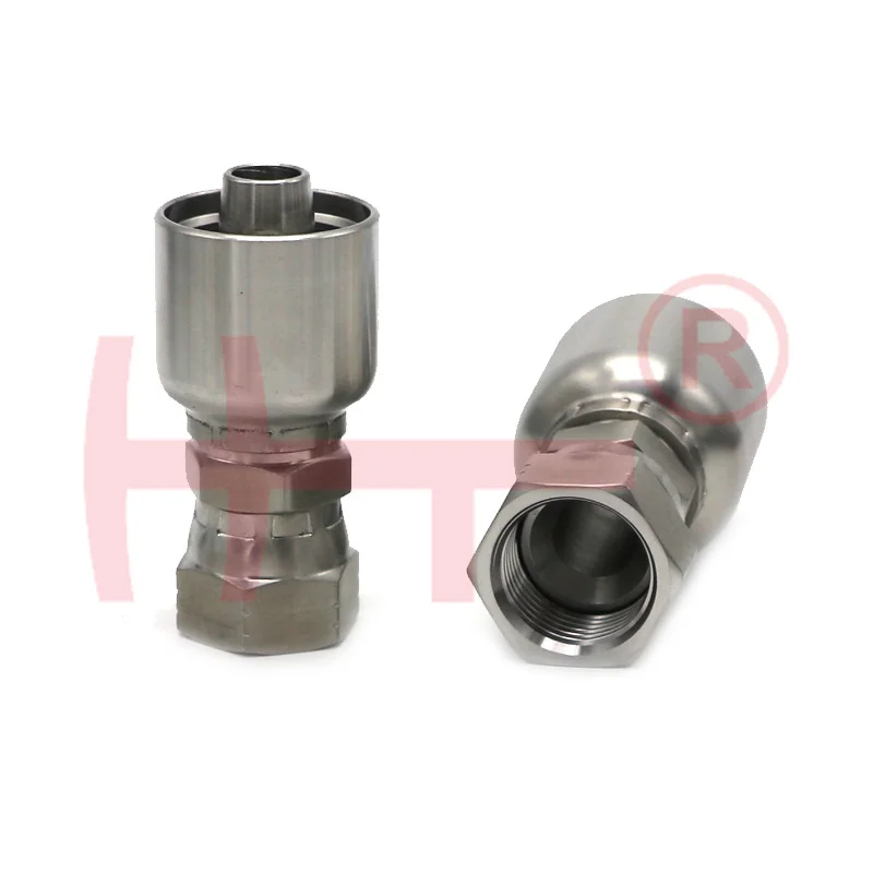 1 шт. Обжимные фитинги для гидравлического шланга с резьбой JIC