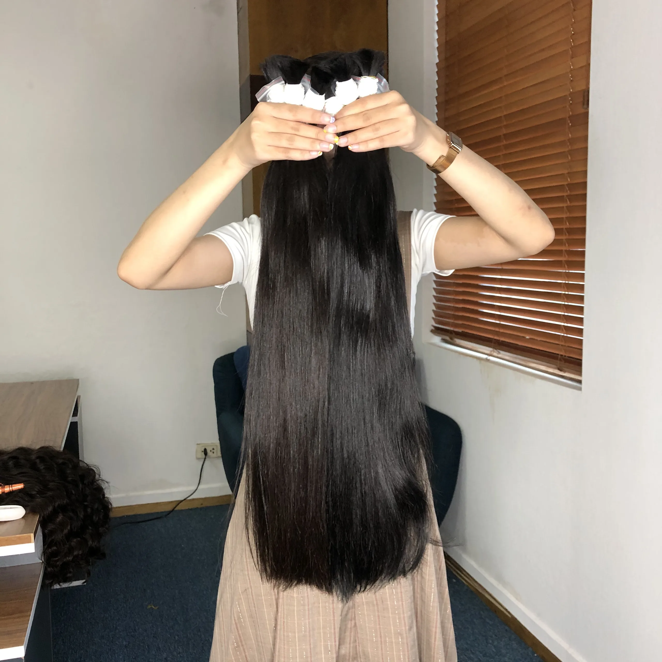 Накладные человеческие волосы 100% вьетнамские шелковистые прямые оптовые заводские цены Бестселлер