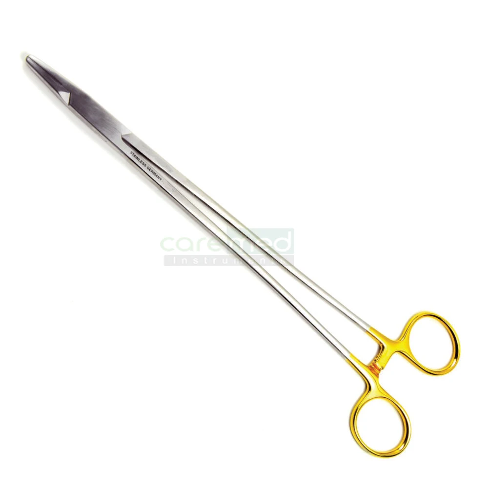 Customized Medical Devices Mayo Hegar Needle Holders With Tungsten Carbide Size 14cm | Caremed Instruments