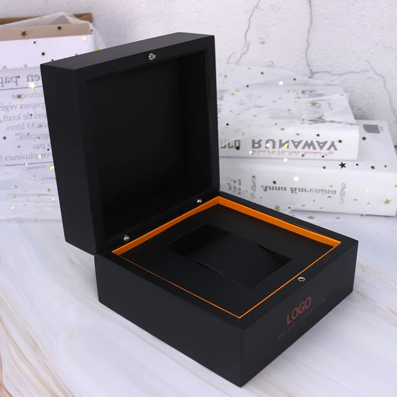 Personalized brand watch case custom china factory in stock watch box custom logo luxury cardboard luxury watch box