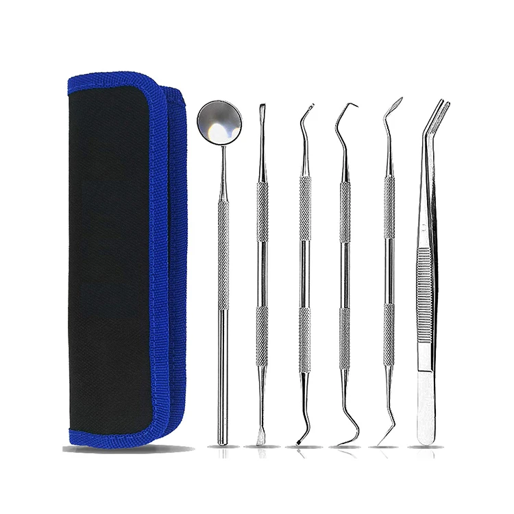 Набор для ухода за зубами из 5 предметов стоматологическое зеркало против запотевания стоматологический зонд зубной пинцет профессиональный инструмент
