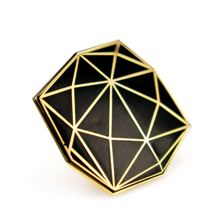 Luxurious Promotional Manufacturer High Quality Design Silver Plated Brass And Metal Zinc Alloy Lapel Pin