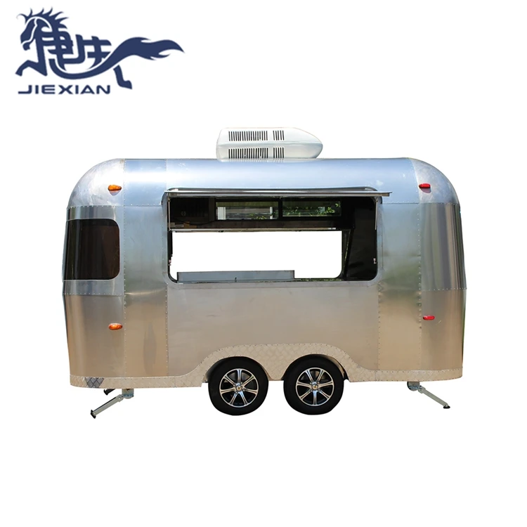 JX-BT350SS China factory  custom design airstream catering trailer food truck airstream trailers for sale