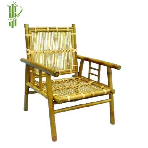 Natural Outdoor Indoor Bamboo Lounge Chair, Bamboo Furniture Relax Handmade Wholesale in Vietnam 2022