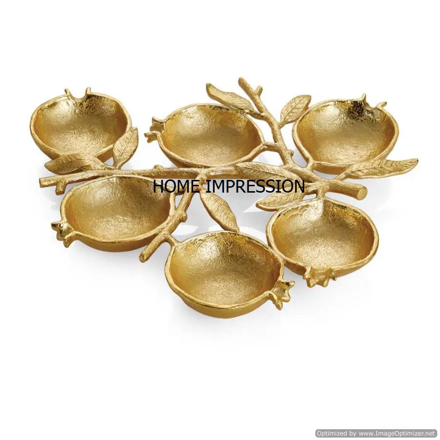Most Designer Indian Metal World Gold And Silver Shiny Luxury Bowls Dinnerware chocolate bowl Home Usage Bowls For Best Price
