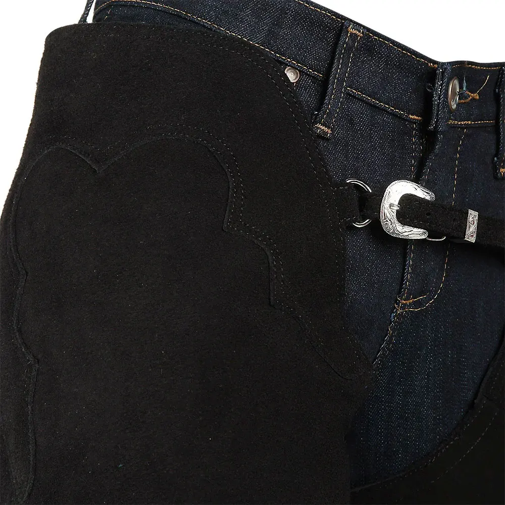 Design for performance and fashion Premium black PU Leather Horse Riding Full Chaps