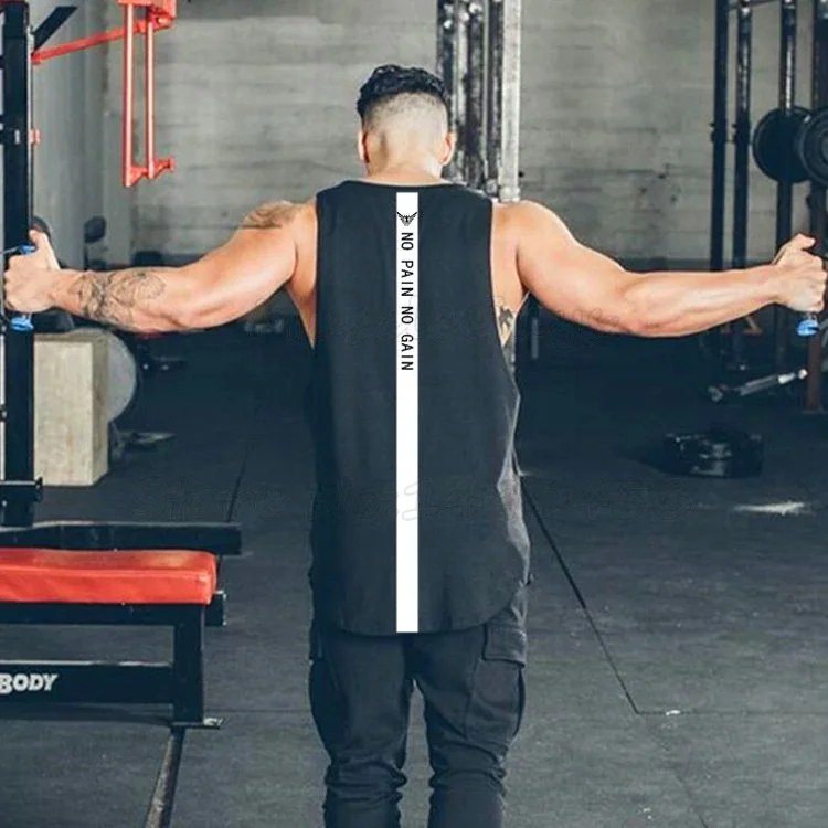 
Bodybuilding Stringer with Custom Logo bodybuilding stringer gym tank top men fitness singlet cotton sleeveless shirt 