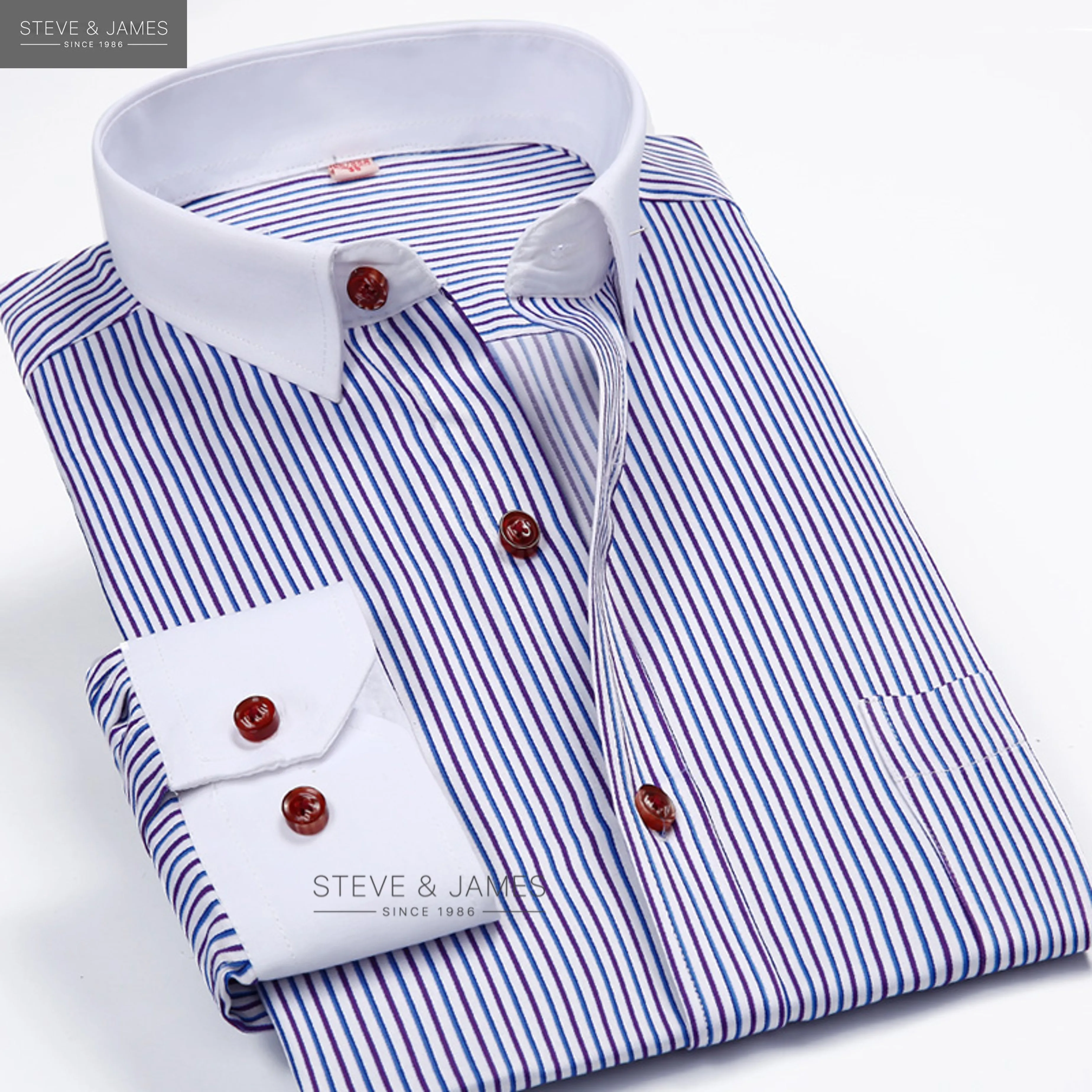 Top Quality long sleeve Business Shirts for men from Steve & James