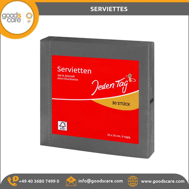Genuine Quality Bulk Selling Serviettes Anthracite Made in Germany