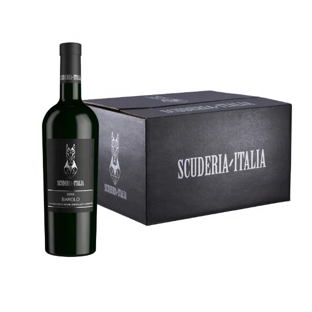 Luxury Italian Red Wine Barolo DOCG 2016 Six Pack Carton Scuderia Italia 0.75 L