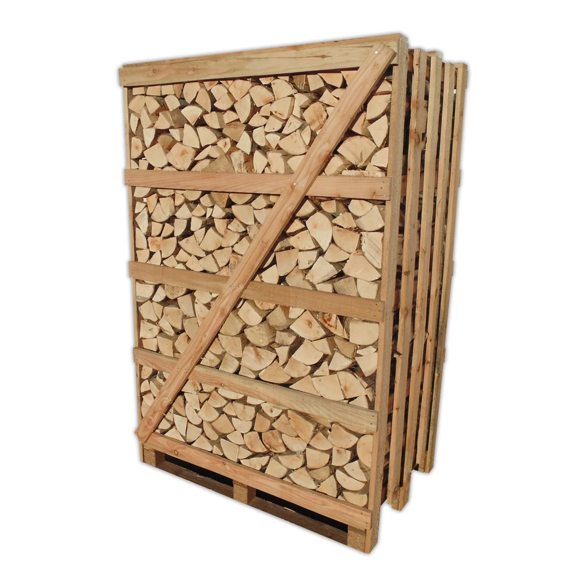 Beech Cleaved Firewood on Pallets, 6-14 cm Thick