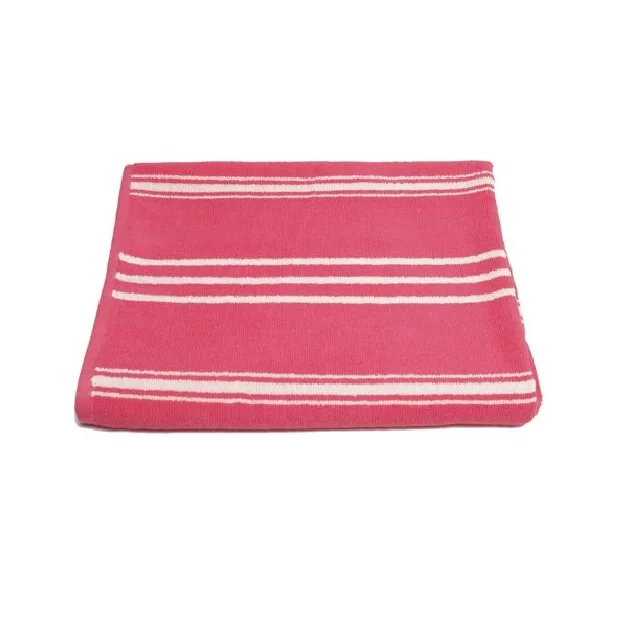 Красные белые и черные полосы многофункциональные 100% органические хлопковые полотенца сертификат оптовая продажа высокое качество в наличии пляжные