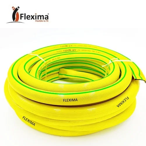  Flexima ПВХ гибкий желтый и черный 2-слойный садовый шланг трубы из Размер 15 мм маленького размера круглой формы с диаметром 32