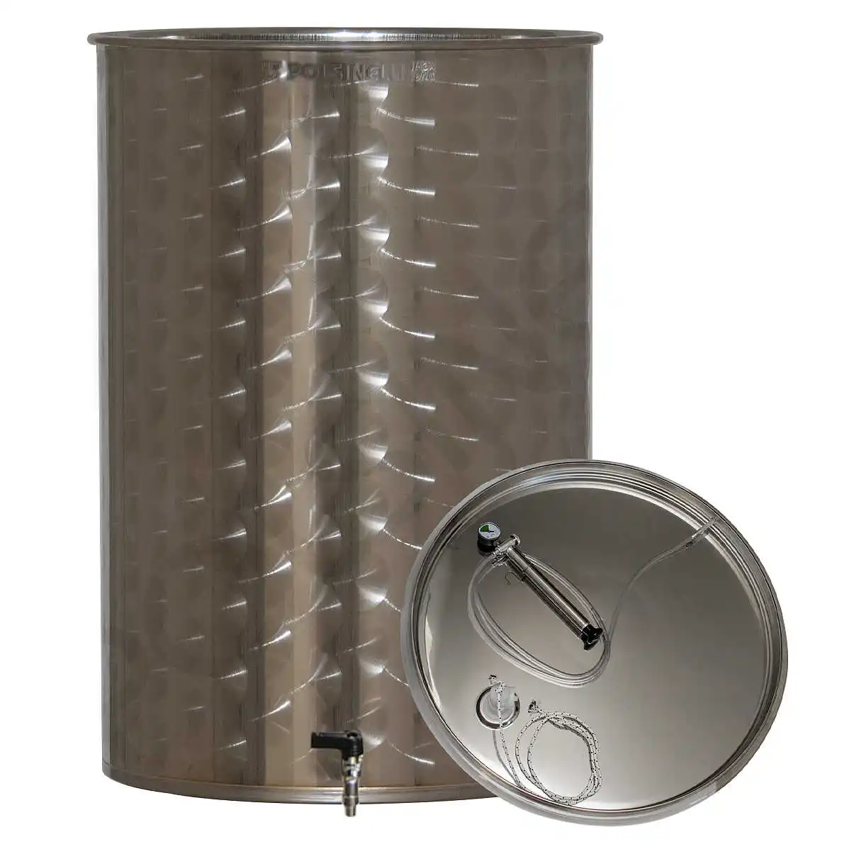 
300 L stainless steel wine tank with air floating lid 