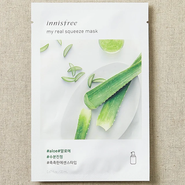 Innisfree My Real сжимаемая маска 13 типов маски для ухода за кожей корейская косметика
