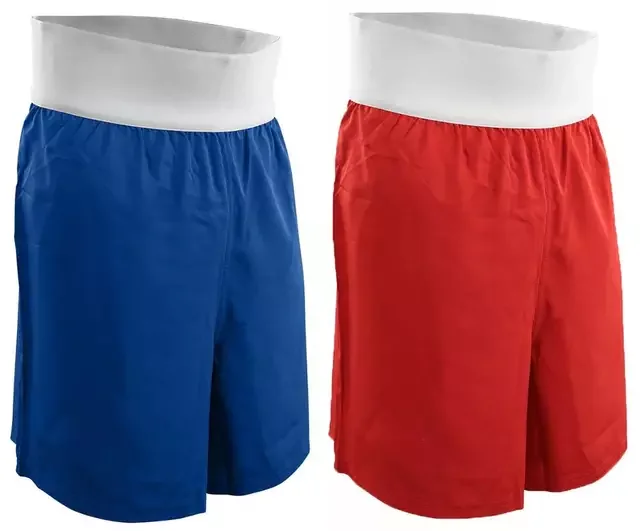 Wholesale Plain Fight Mma Custom Logo Kick Boxing Muay Thai Shorts Pink Purple Black Red White Light XXL Cotton Blue Embroidery