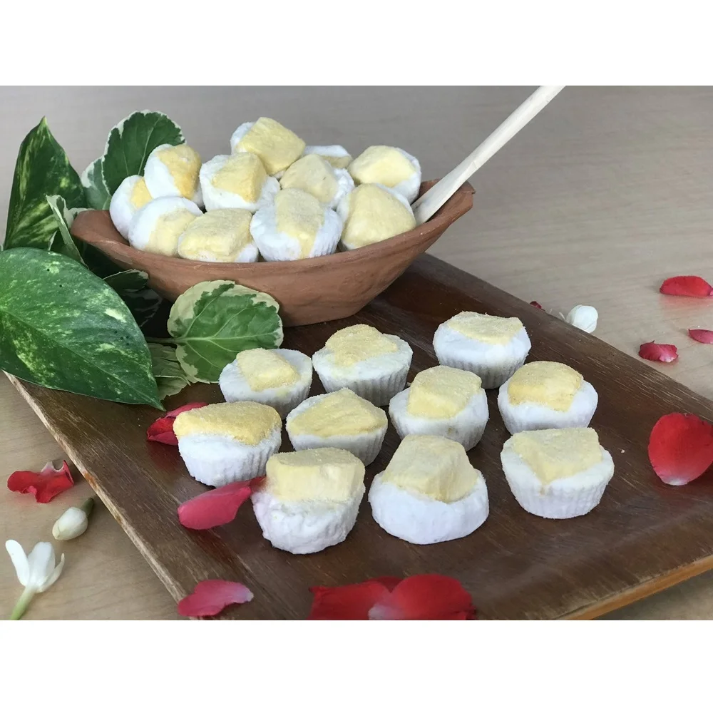 High Quality 12 months Shelf Life Semi-Soft Freeze Dried Durian Sticky Rice With Coconut Cream Export From Thailand