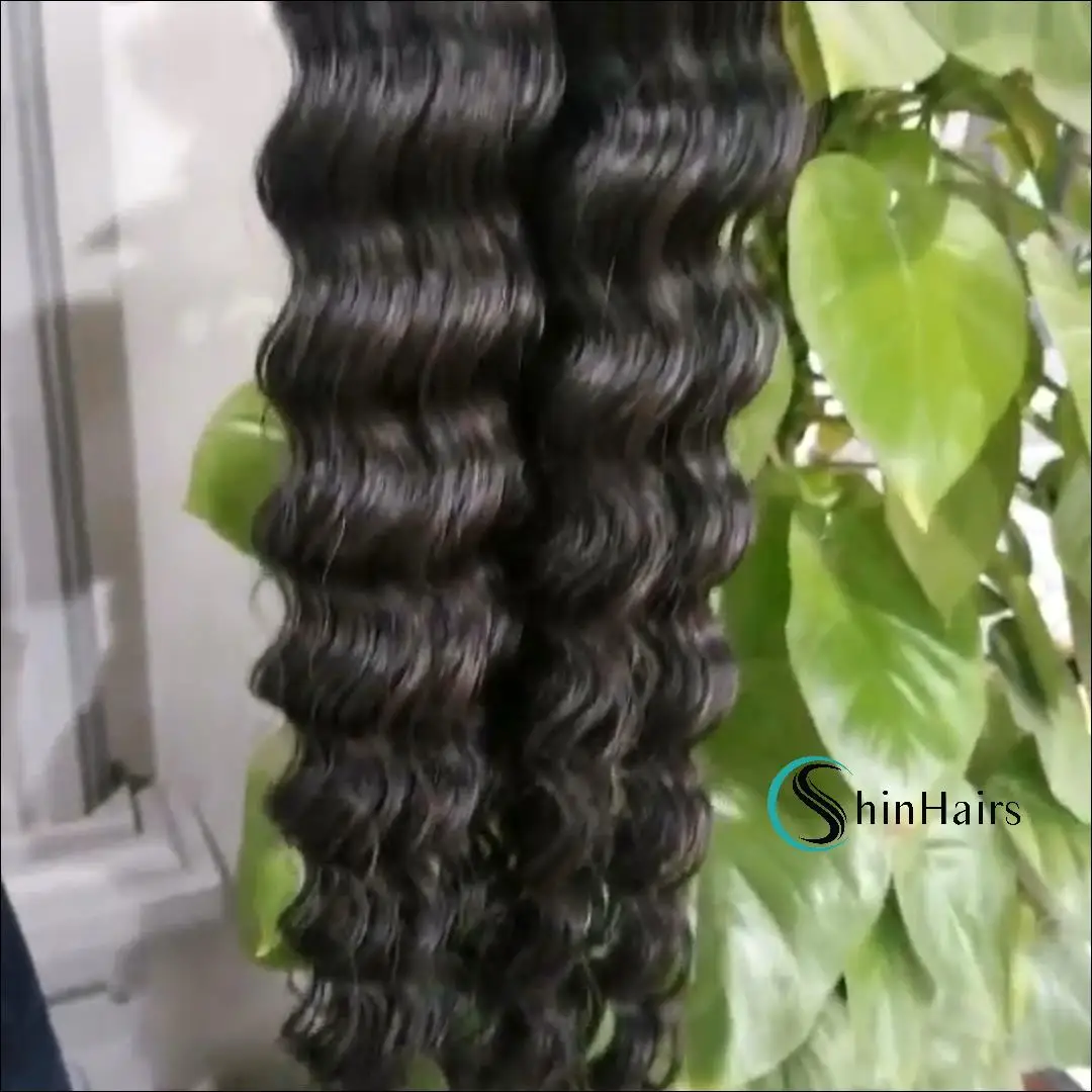 Virgin Cuticle Aligned Remy Deep wave color human hair bundles Virgin Cuticle Aligned Remy