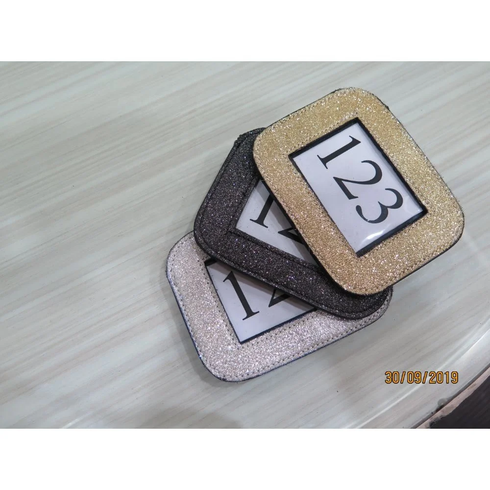 Export Quality Glitter Number Holder in Cheap Price Bridle Numbers Dressage Number Holders Equestrian Horse Racing