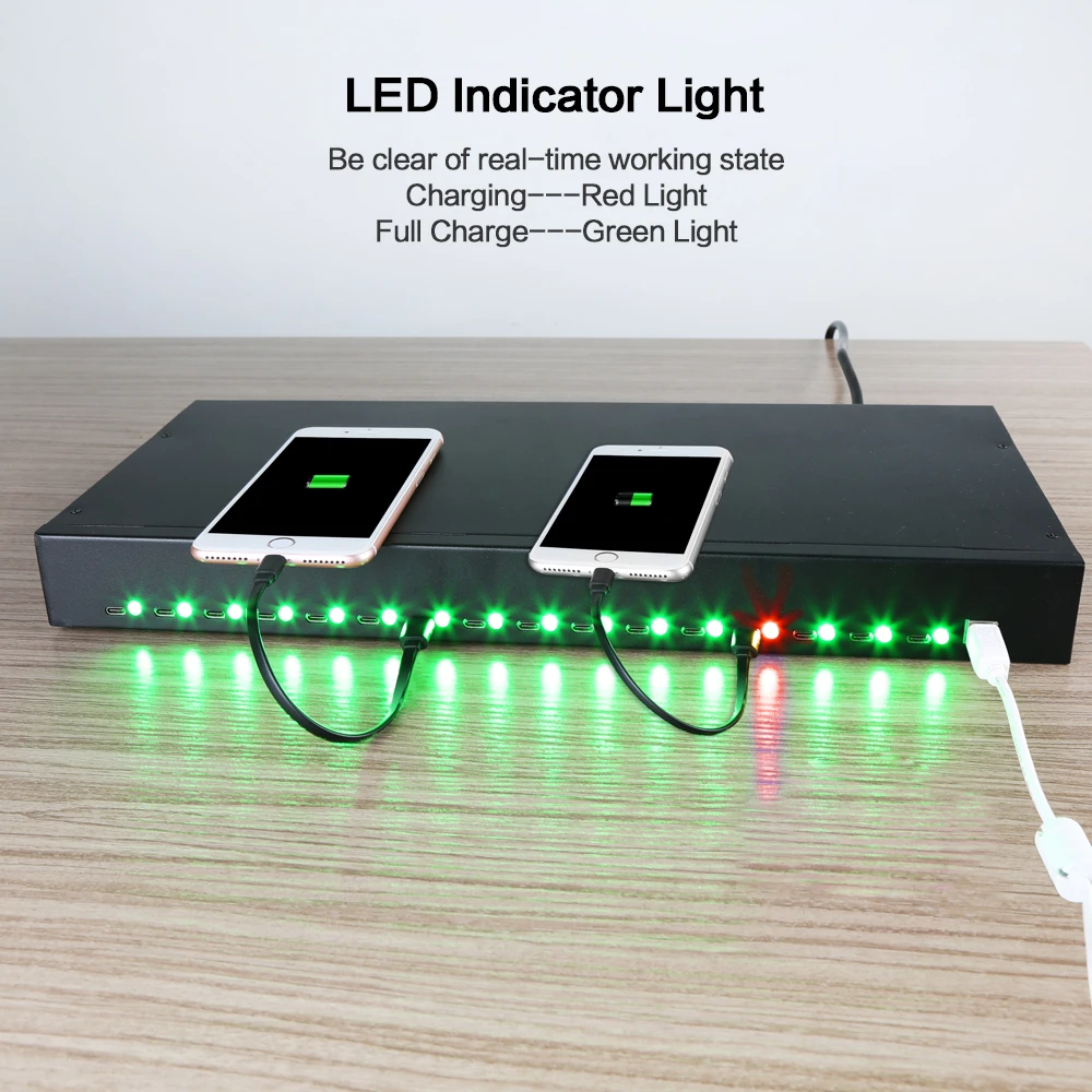 Industrial grade sipolar A-165C 16-Port Hub type-c Multiport for tablet charging cart  industrial powered hubs