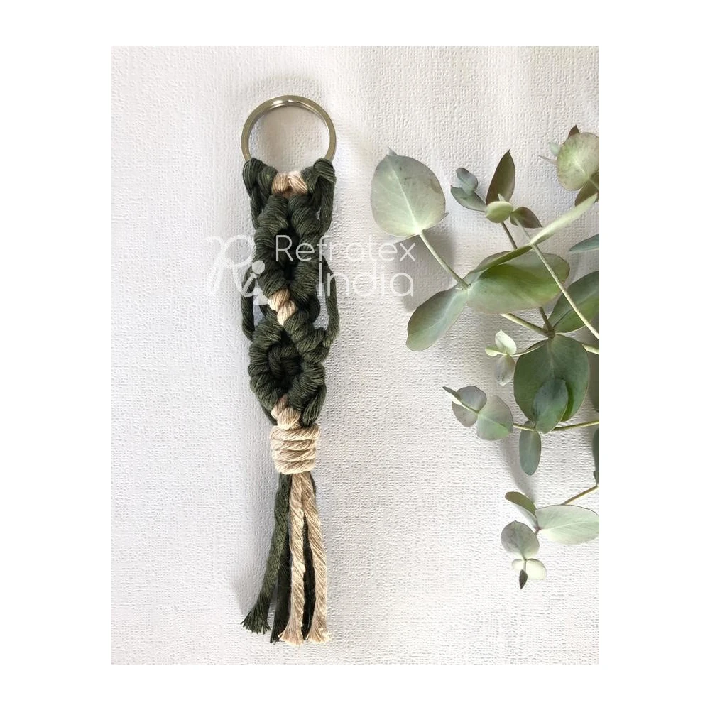 Indian  Handmade Macrame Cotton Key Ring